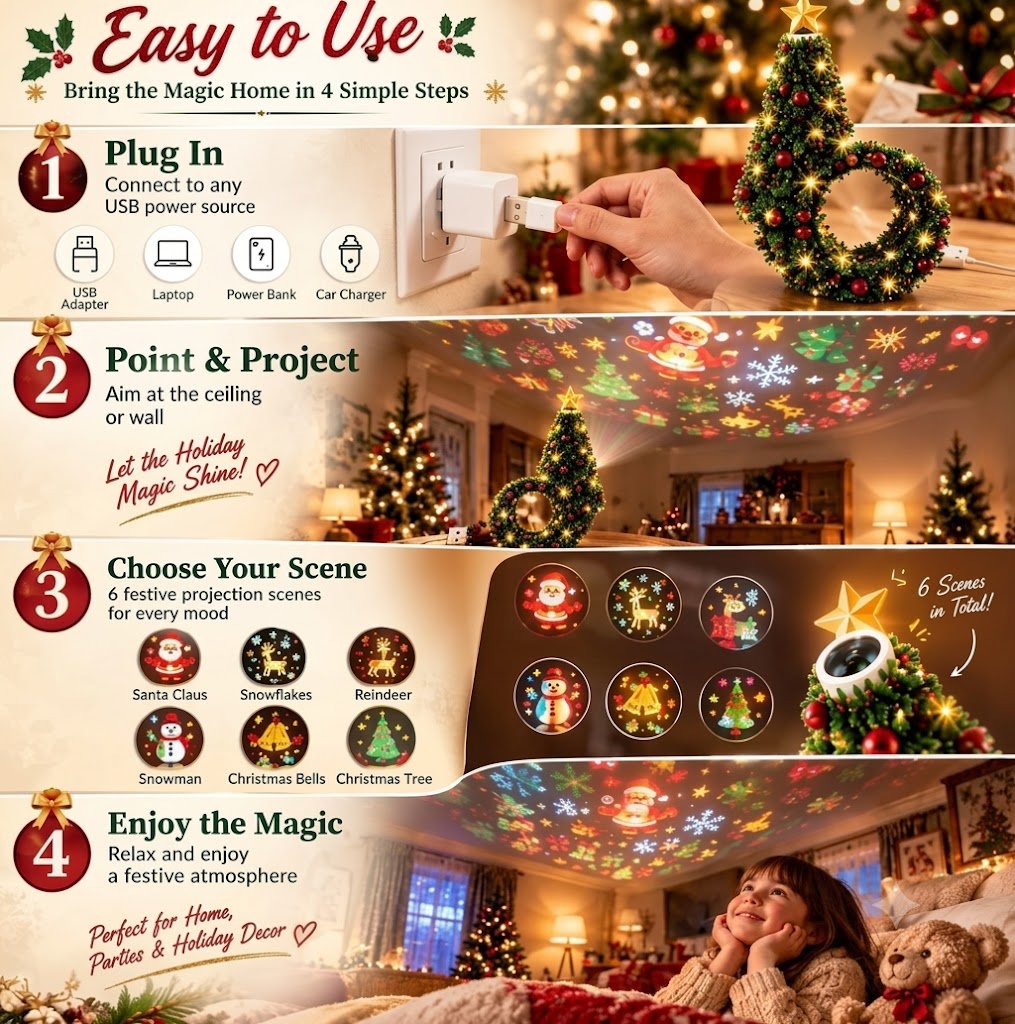 Lumina Living Christmas Projector